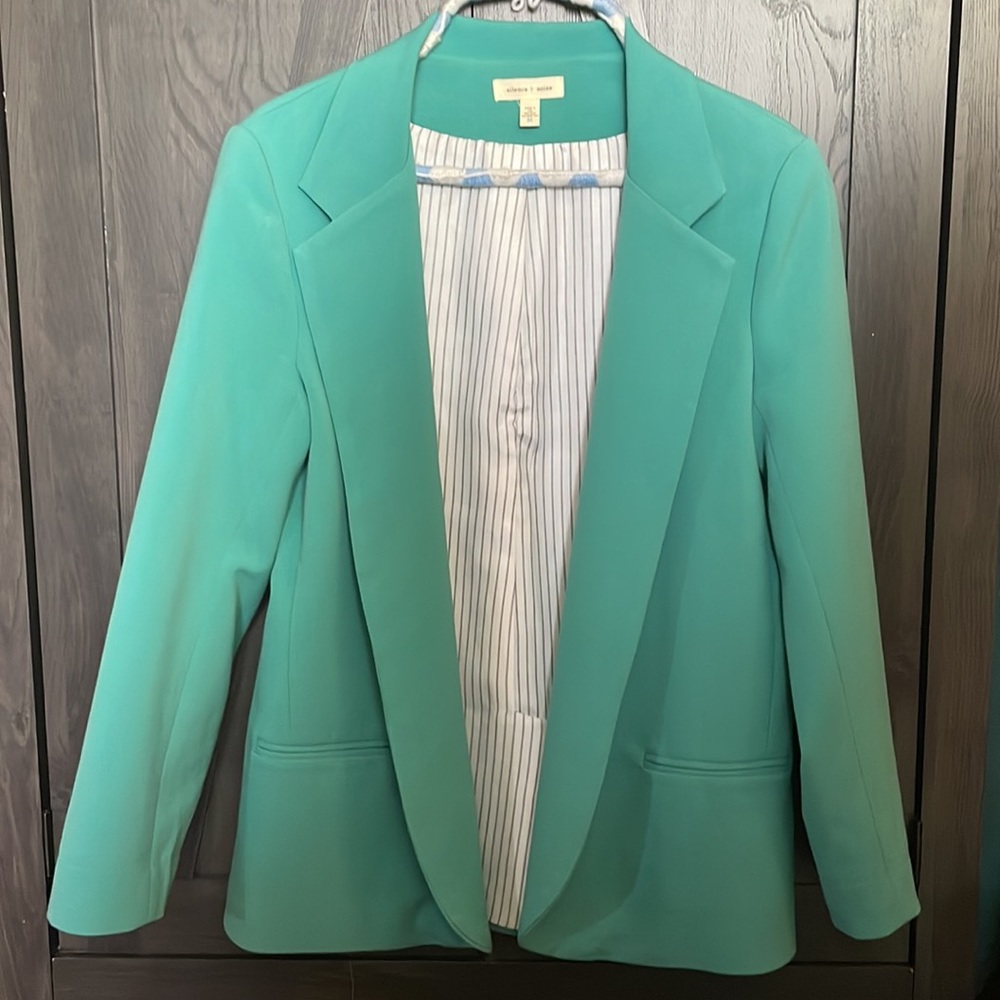 ❌SOLD - Turquoise Silence + Noise Blazer